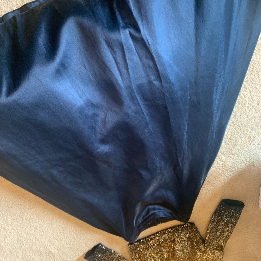 Navy Two-Piece Prom Dress - Picture 6 of 9